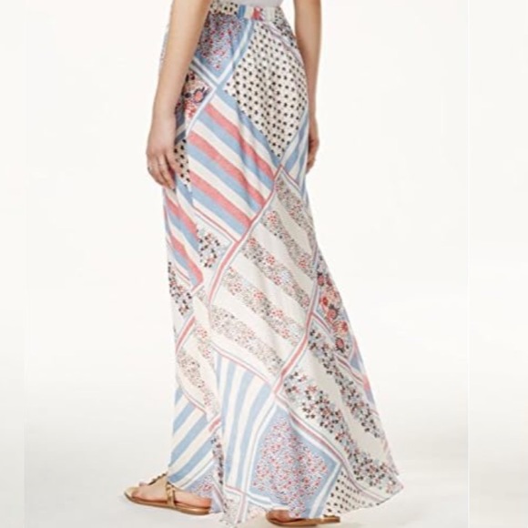 HTF Tommy Hilfiger x Gigi Hadid Pure Silk Printed Maxi Skirt NEW! - Picture 7 of 14